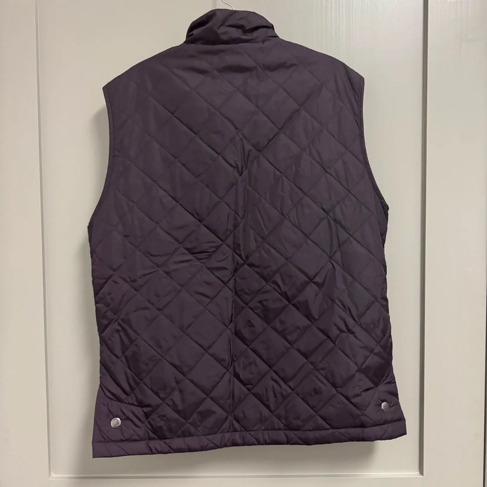 Banana Republic Eggplant Plum‎ Purple Quilted Vest Men’s Size Medium
